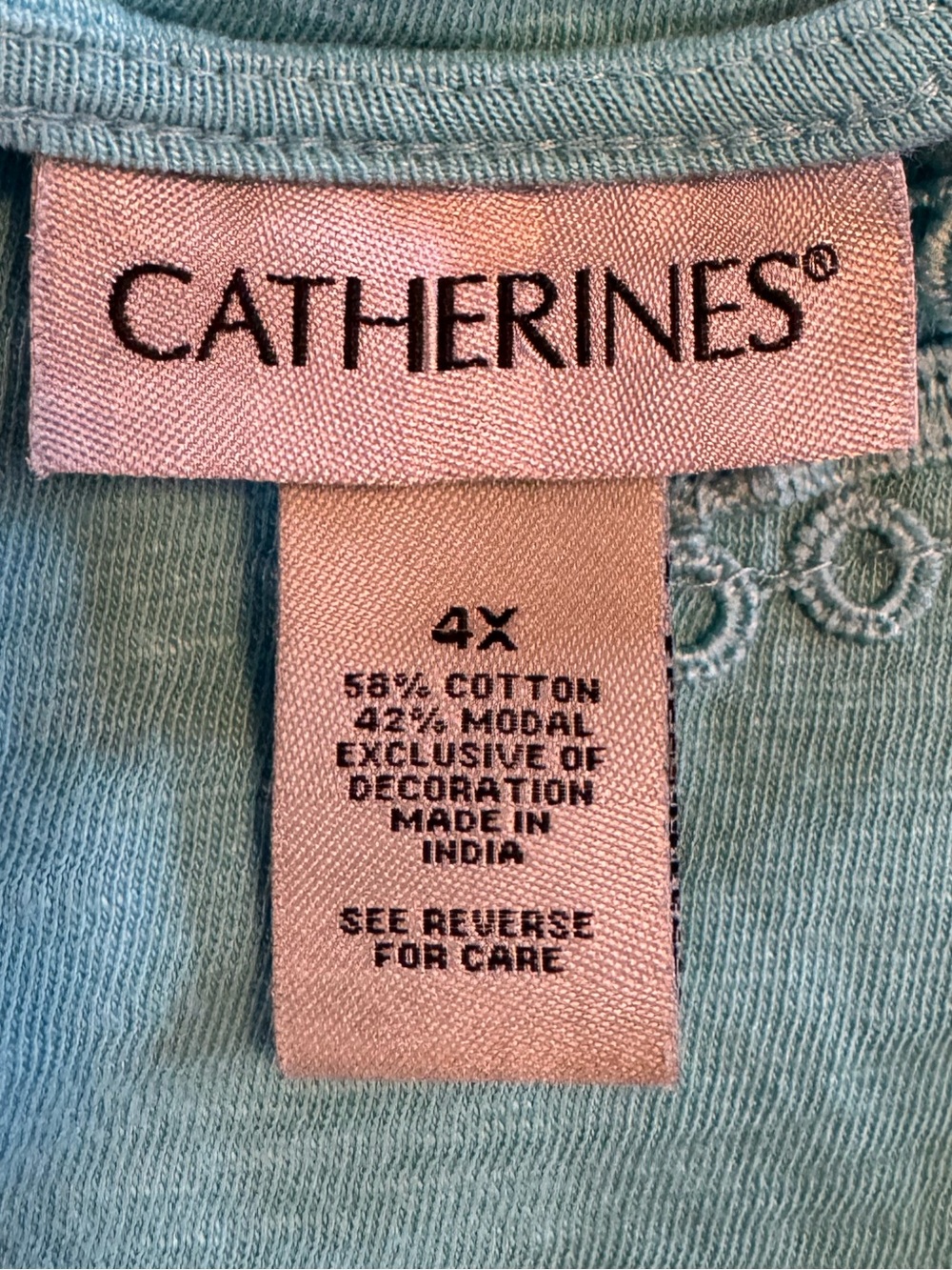 Catherines Embroidered Neckline Tunic - Picture 3 of 4